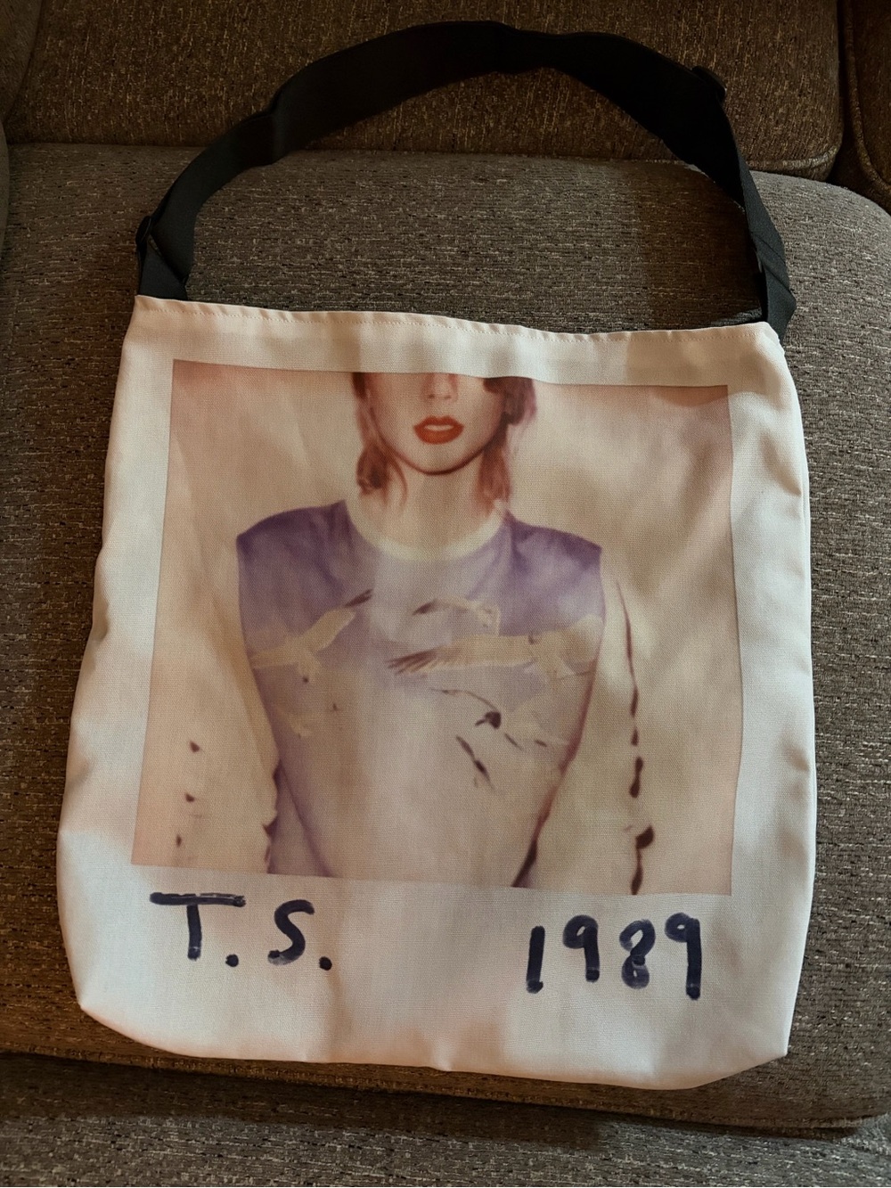 Taylor Swift 1989 White Crossbody Bag